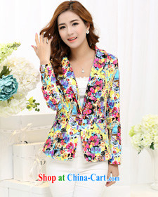 The line spending, female Korean version of the new, the waist graphics thin Beautiful Stamp female suits spring women jacket coat 2 A 2786 retro Navy 4 XL pictures, price, brand platters! Elections are good character, the national distribution, so why buy now enjoy more preferential! Health