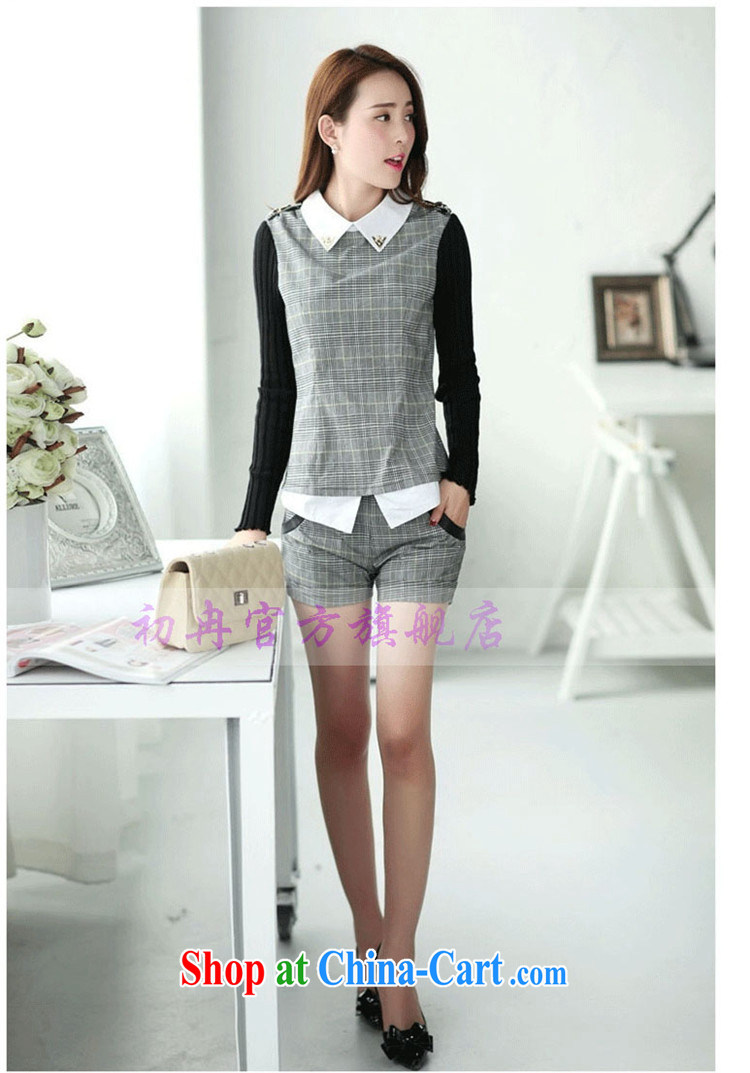 More early 2015 spring and summer dress tartan shirt and stylish lounge package long-sleeved shorts two piece W 8000 #dark gray XXL pictures, price, brand platters! Elections are good character, the national distribution, so why buy now enjoy more preferential! Health