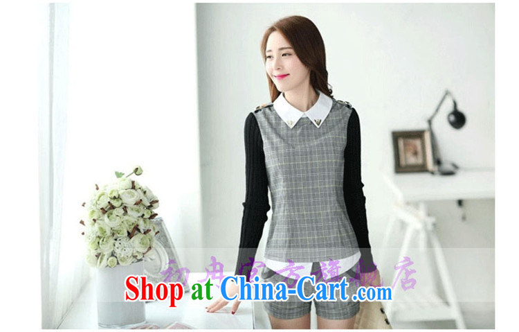 More early 2015 spring and summer dress tartan shirt and stylish lounge package long-sleeved shorts two piece W 8000 #dark gray XXL pictures, price, brand platters! Elections are good character, the national distribution, so why buy now enjoy more preferential! Health