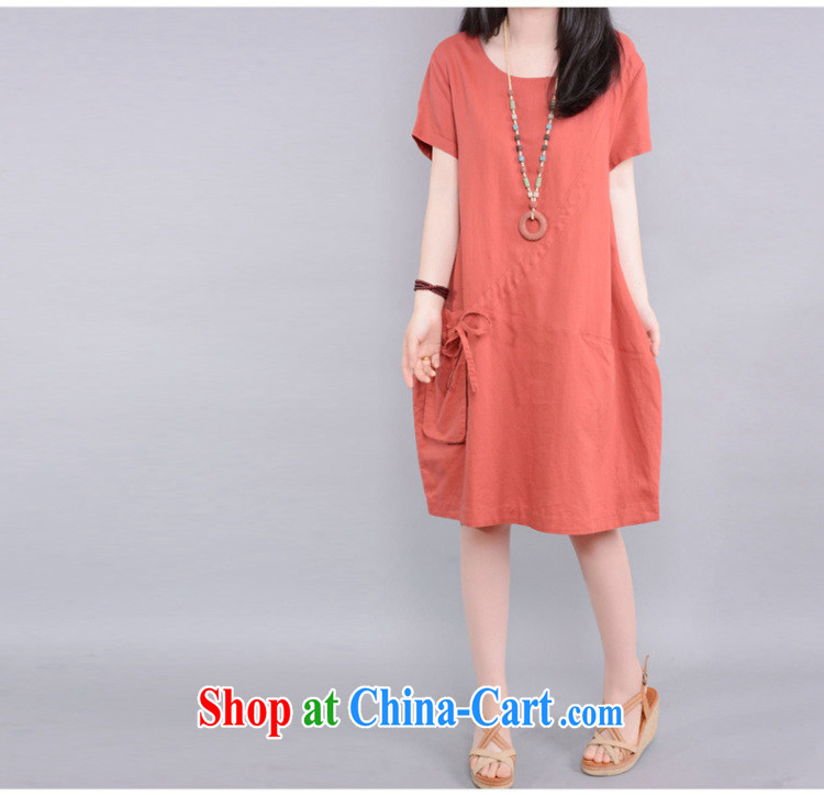 The German 2015 spring and summer new female dress Korean version the Code women mm thick pocket casual relaxed short-sleeved cotton the solid skirt female Green XXL pictures, price, brand platters! Elections are good character, the national distribution, so why buy now enjoy more preferential! Health