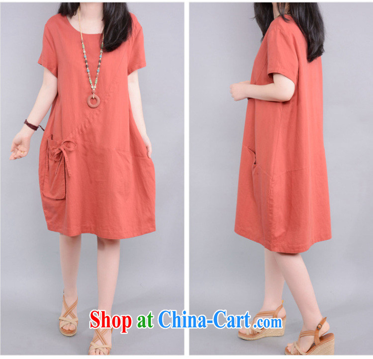 The German 2015 spring and summer new female dress Korean version the Code women mm thick pocket casual relaxed short-sleeved cotton the solid skirt female Green XXL pictures, price, brand platters! Elections are good character, the national distribution, so why buy now enjoy more preferential! Health