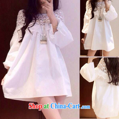 The 2015 summer new loose the Code women and indeed intensify edition leisure white dresses lace stitching 100 ground graphics thin skirt 9927 white XXXL 170 - 210 Jack pictures, price, brand platters! Elections are good character, the national distribution, so why buy now enjoy more preferential! Health