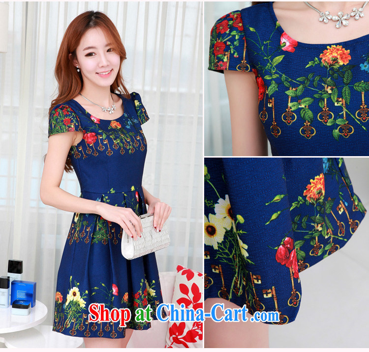 Land is the Yi 2015 summer new Korean version of the greater code female thick M streaks, key stamp bubble short-sleeved round-collar workers field hem dresses 11,132 apricot XXXXL pictures, price, brand platters! Elections are good character, the national distribution, so why buy now enjoy more preferential! Health