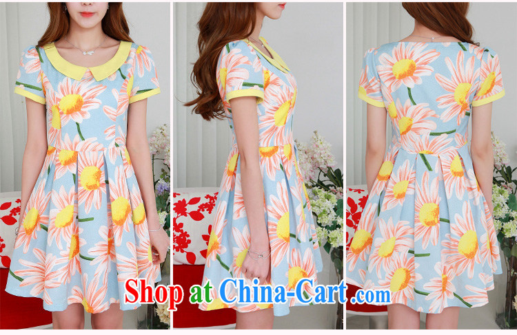 Yet, the clothes summer 2015 new Korean version the code female thick MM classic over short-sleeved Sun Flower stamp the word hem dresses 11,133 black XXXXL pictures, price, brand platters! Elections are good character, the national distribution, so why buy now enjoy more preferential! Health