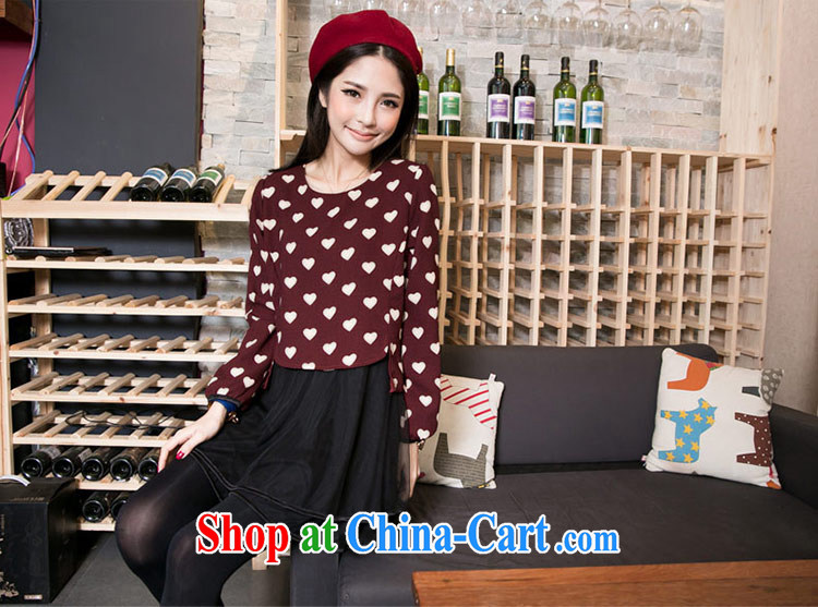 2015 new, larger female spring 200 Jack thick sister graphics thin and thick and Korean leave of two in love, dresses girls thick mm autumn sun poverty maroon 4 XL (recommended weight 190 - 220) pictures, price, brand platters! Elections are good character, the national distribution, so why buy now enjoy more preferential! Health