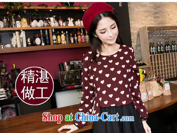 2015 new, larger female spring 200 Jack thick sister graphics thin and thick and Korean leave of two in love, dresses girls thick mm autumn sun poverty maroon 4 XL (recommended weight 190 - 220) pictures, price, brand platters! Elections are good character, the national distribution, so why buy now enjoy more preferential! Health