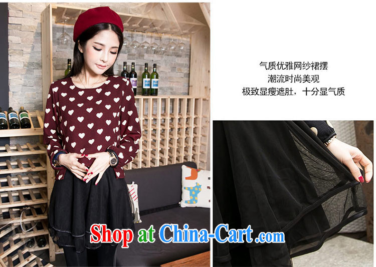 2015 new, larger female spring 200 Jack thick sister graphics thin and thick and Korean leave of two in love, dresses girls thick mm autumn sun poverty maroon 4 XL (recommended weight 190 - 220) pictures, price, brand platters! Elections are good character, the national distribution, so why buy now enjoy more preferential! Health