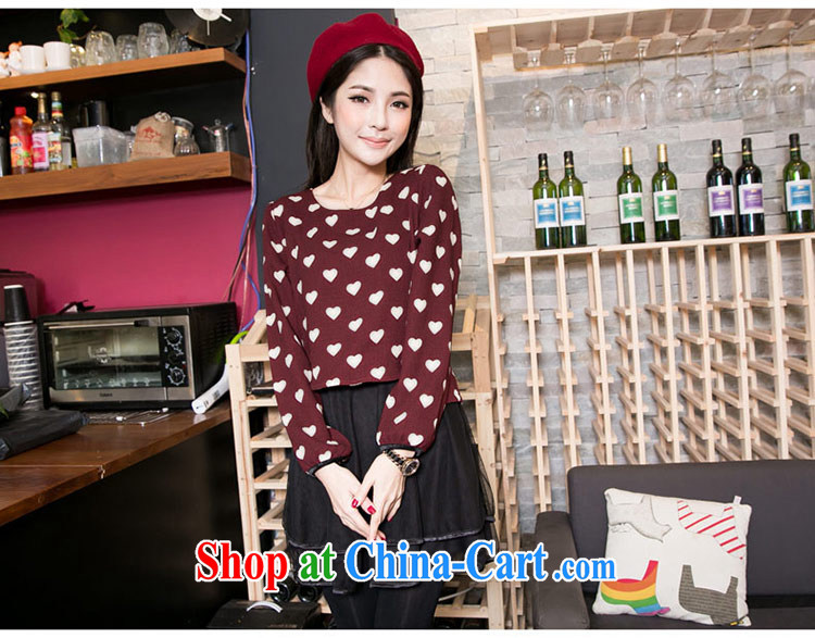 2015 new, larger female spring 200 Jack thick sister graphics thin and thick and Korean leave of two in love, dresses girls thick mm autumn sun poverty maroon 4 XL (recommended weight 190 - 220) pictures, price, brand platters! Elections are good character, the national distribution, so why buy now enjoy more preferential! Health