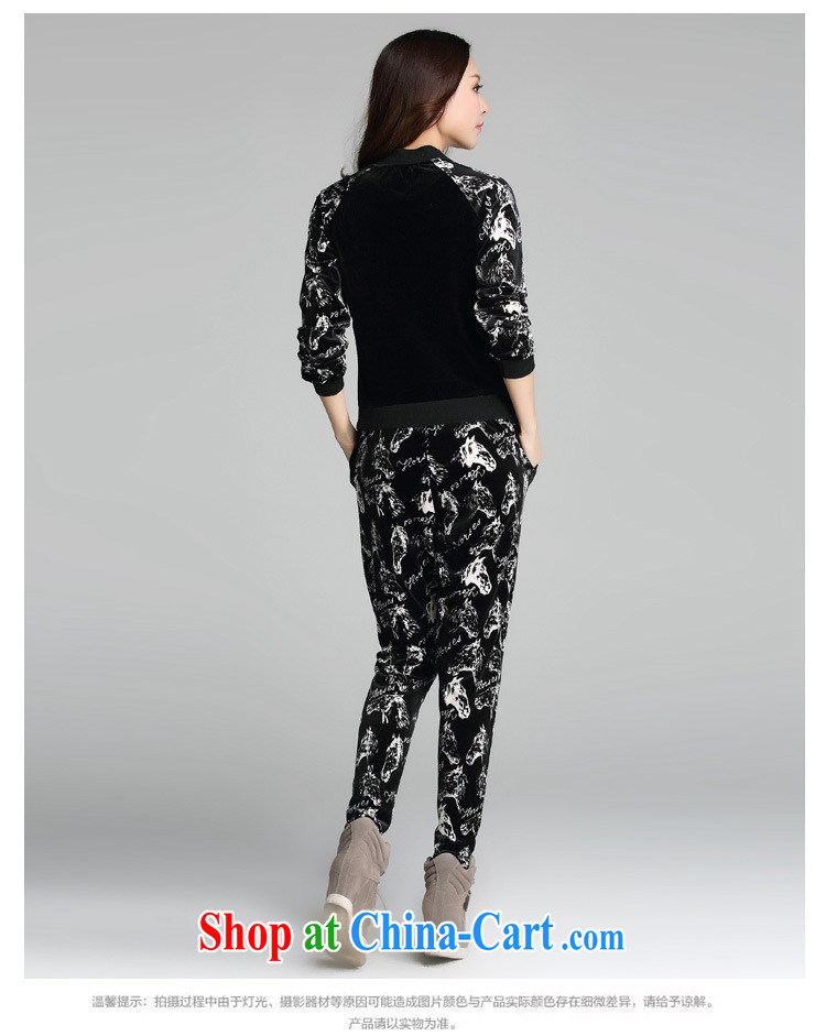 Loved spring new thick mm XL girls pants sweater casual women set two-piece 3690 black 4XL pictures, price, brand platters! Elections are good character, the national distribution, so why buy now enjoy more preferential! Health
