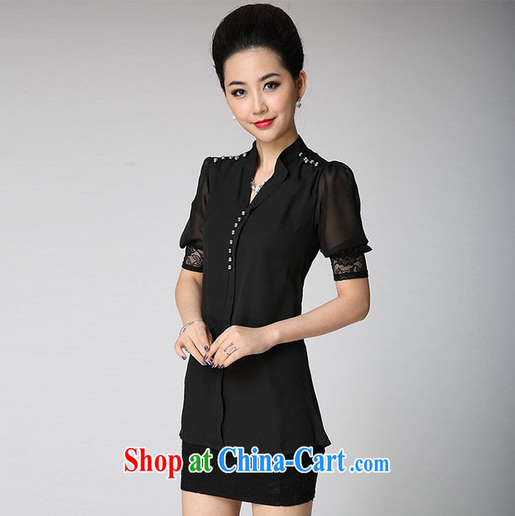 The Connie, the Code's 2015 summer new stylish Korean Solid Color beauty bubble short-sleeve snow T woven shirts black 4XL pictures, price, brand platters! Elections are good character, the national distribution, so why buy now enjoy more preferential! Health