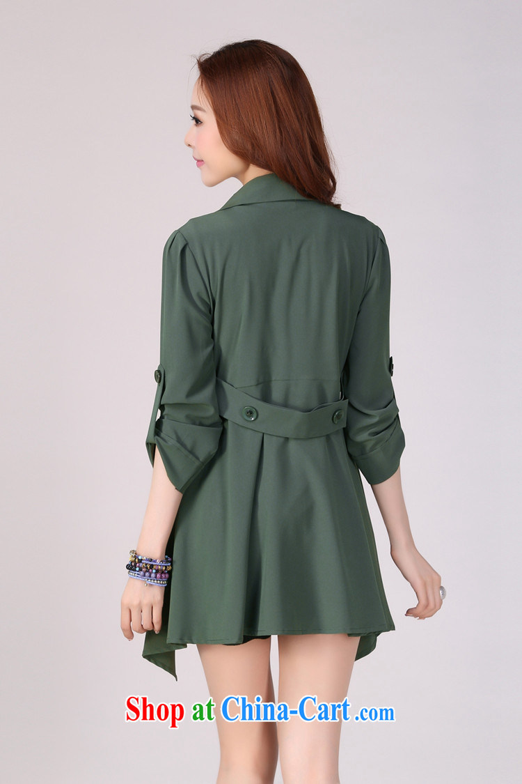Love Princess Anne 2015 new female wind Yi south korea Korean version, the code female, long jacket, spring and early autumn 9808 F green XXL pictures, price, brand platters! Elections are good character, the national distribution, so why buy now enjoy more preferential! Health
