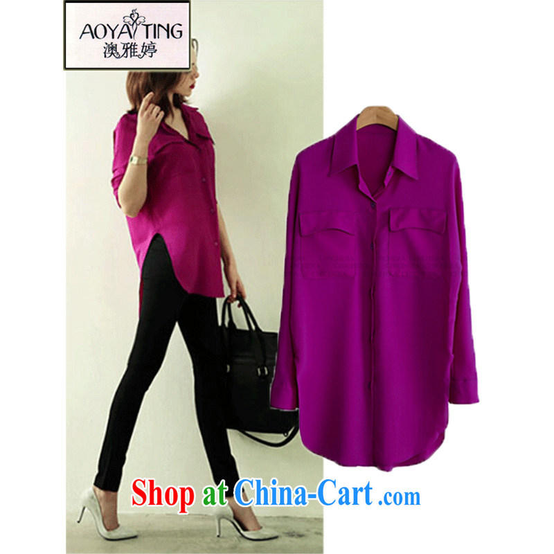 o Ya-ting 2015 Europe and indeed the XL spring new shirt career is snow woven shirts female D 40 purple 5 XL recommends that you 175 - 200 jack, O Ya-ting (aoyating), online shopping
