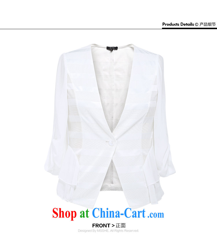 MSSHE XL girls 2015 new summer commute a kernel for cultivating V collar jacket 2797 black 3 XL pictures, price, brand platters! Elections are good character, the national distribution, so why buy now enjoy more preferential! Health