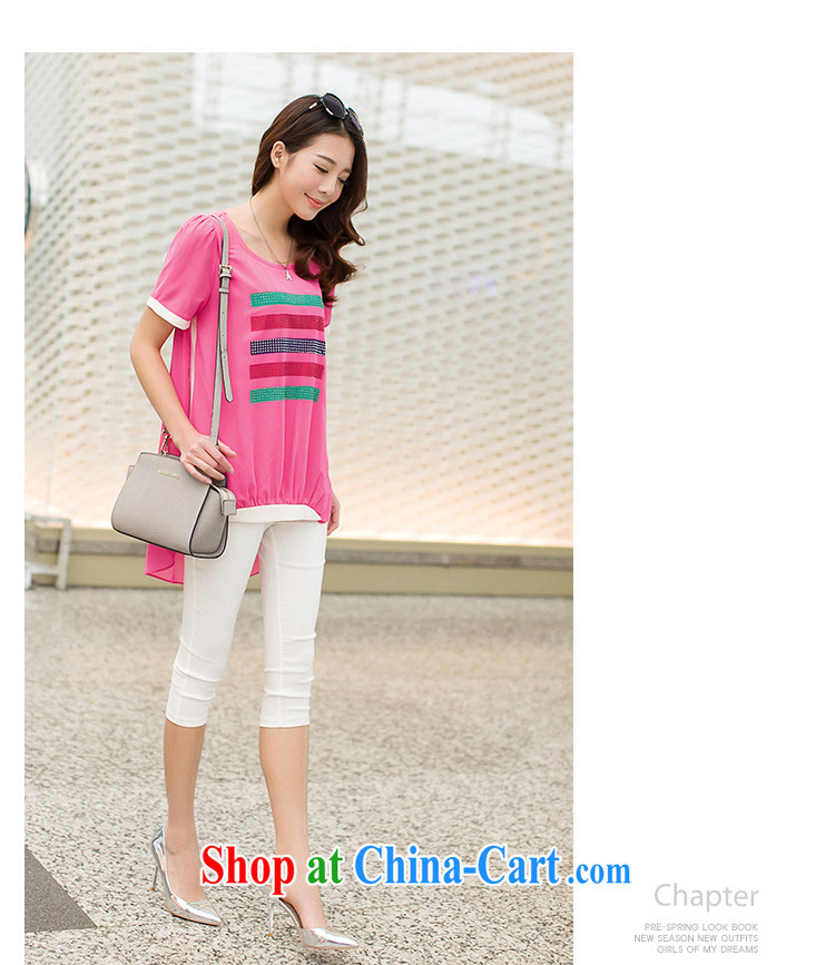 Morning would be 2015 spring and summer with new, and indeed increase, Korean female 100 ground stylish decal hot drill snow woven shirts knocked color stitching of red 4 XL (150 - 160 ) jack pictures, price, brand platters! Elections are good character, the national distribution, so why buy now enjoy more preferential! Health