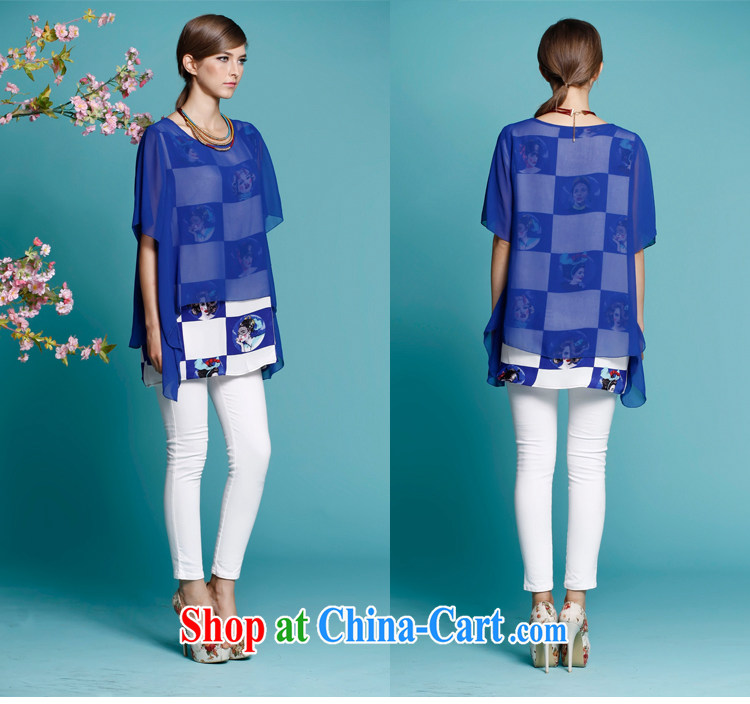 The Connie was a high-end European and American fare is indeed increasing, female 200 Jack 2015 summer new false Two-piece stamp snow woven shirts short sleeve shirts T female A 0012 dark blue XXXXXL pictures, price, brand platters! Elections are good character, the national distribution, so why buy now enjoy more preferential! Health
