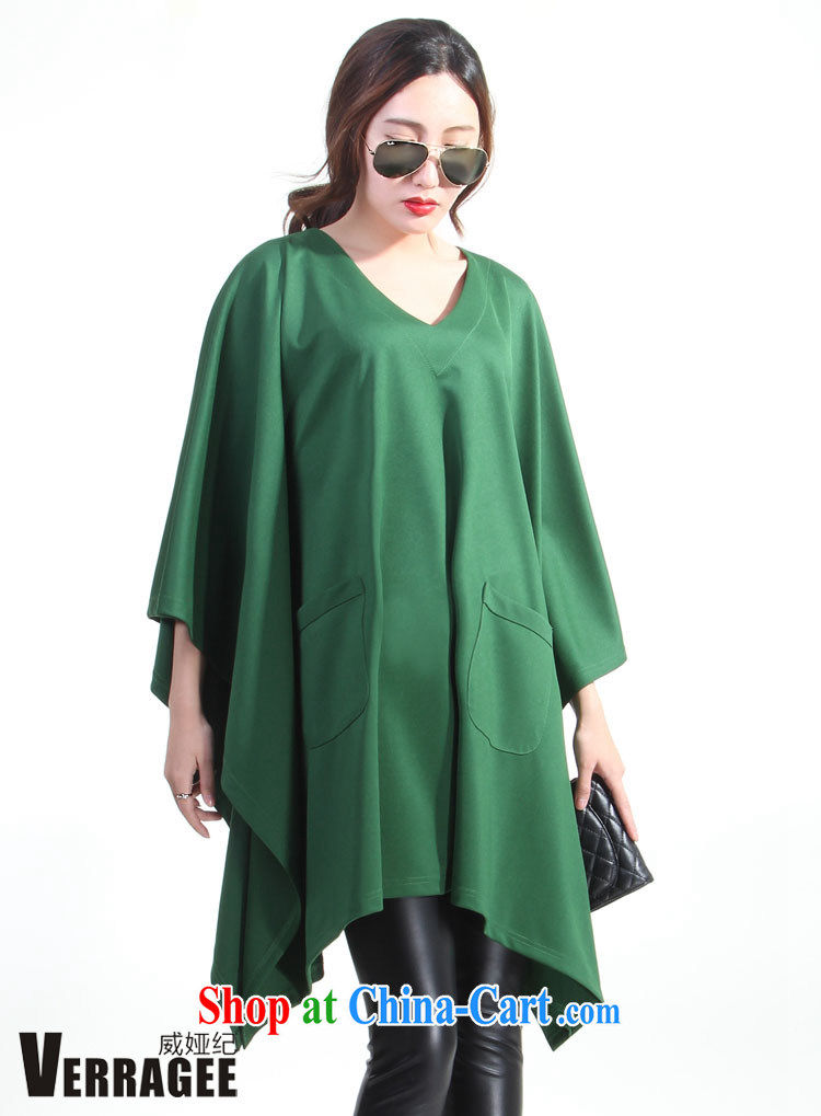 Julia Wei Ji/verragee 2015 spring new products in Europe bat sleeves leisure loose video thin dresses larger female H 50 ~ 52 red H50 code pictures, price, brand platters! Elections are good character, the national distribution, so why buy now enjoy more preferential! Health