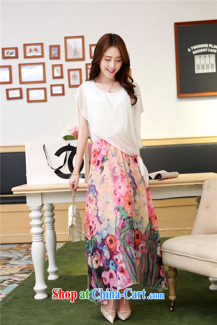 Legendary Yi Sheng 2015 summer new, larger female thick MM graphics thin ice woven floral beach dress C 9144 white L pictures, price, brand platters! Elections are good character, the national distribution, so why buy now enjoy more preferential! Health
