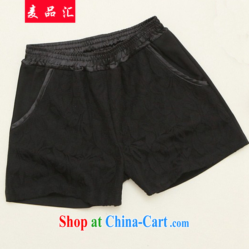 Mr MAK, Exchange 2015 spring and summer New, and indeed intensify lace solid shorts the code 200 Jack thick MM very casual graphics thin lace short black XXXL recommendations 170 - 200 jack, Mak, sinks, and shopping on the Internet