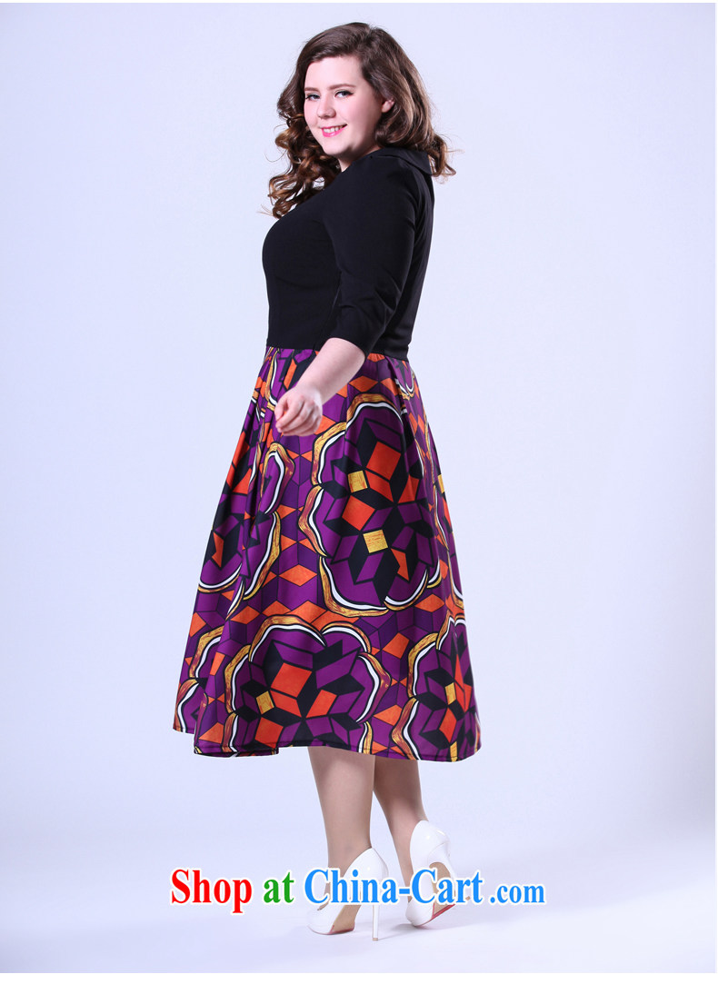 Spring 2015 new stylish knocked color stitching, the charge-back small lapel OL larger female-yi long skirt picture color the code 5 XL pictures, price, brand platters! Elections are good character, the national distribution, so why buy now enjoy more preferential! Health