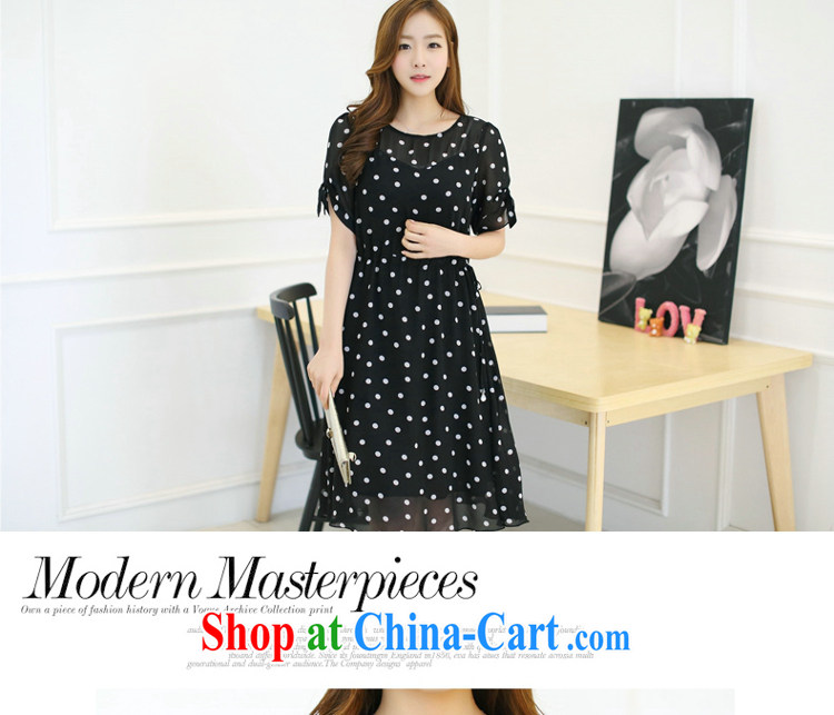 Optimize products, and indeed increase, female fat mm summer Korean video thin thick sister snow in woven long dress black 3 XL pictures, price, brand platters! Elections are good character, the national distribution, so why buy now enjoy more preferential! Health