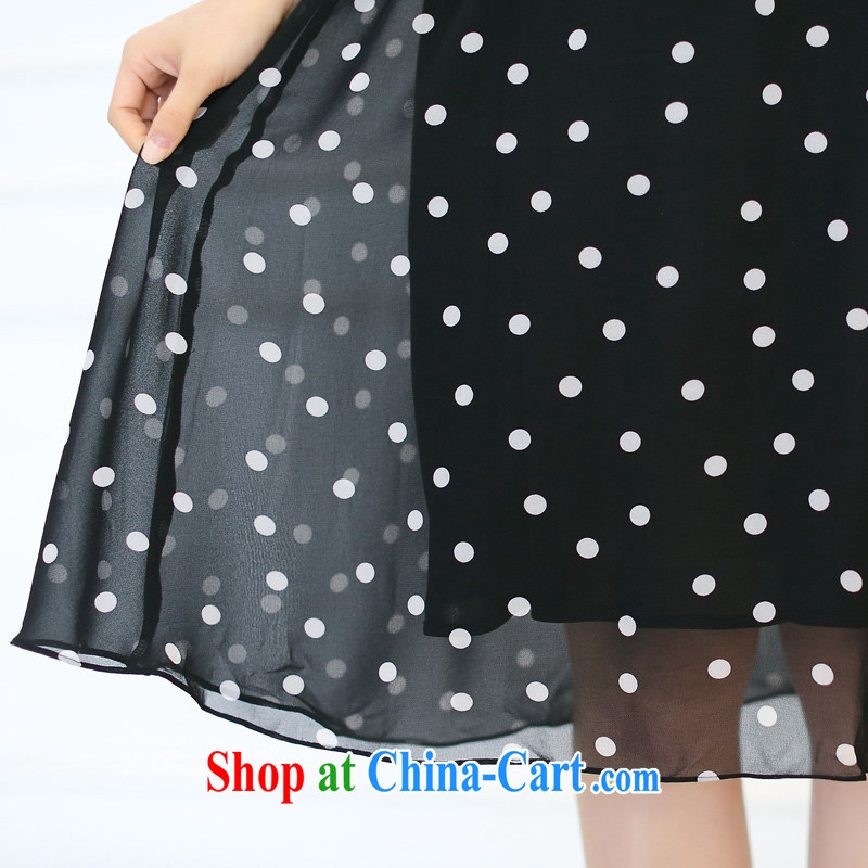 Optimize products, an increase is indeed increasing, female fat mm summer Korean video thin thick sister snow in woven long dress black 3 XL, optimization, the (upinee), shopping on the Internet