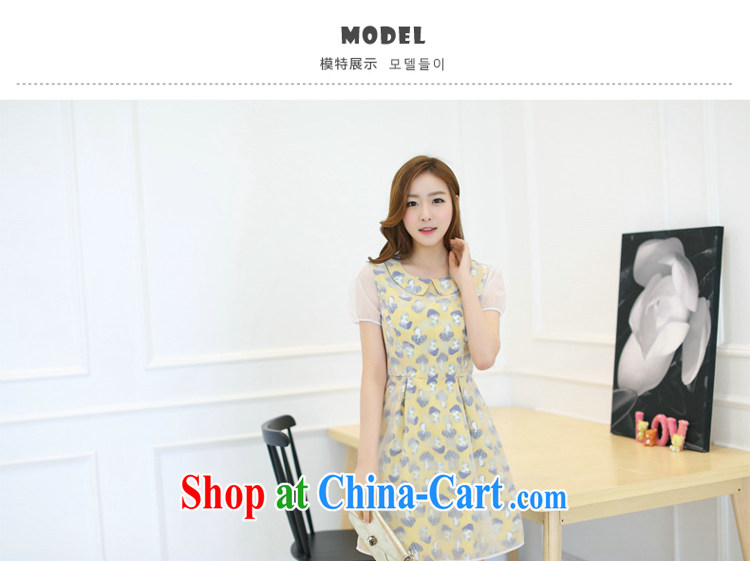 Optimize products, and indeed increase, female fat mm summer Korean dolls for stamp duty double graphics thin dresses yellow 4 XL pictures, price, brand platters! Elections are good character, the national distribution, so why buy now enjoy more preferential! Health