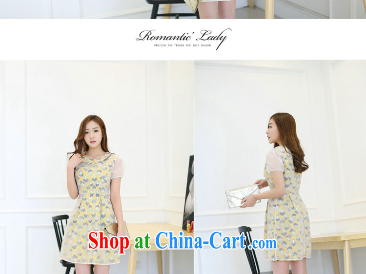 Optimize products, and indeed increase, female fat mm summer Korean dolls for stamp duty double graphics thin dresses yellow 4 XL pictures, price, brand platters! Elections are good character, the national distribution, so why buy now enjoy more preferential! Health