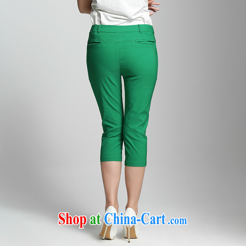 The Mak is the female 2015 summer new thick mm stylish lounge 100 ground graphics thin 7 pants 952093742 green 2 XL, former Yugoslavia, Mak, and shopping on the Internet