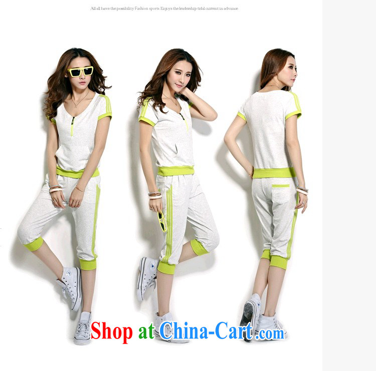 New Products summer leisure package girl, Korean Sports Kit female short-sleeved badminton sweat two-piece female white and red XXL pictures, price, brand platters! Elections are good character, the national distribution, so why buy now enjoy more preferential! Health