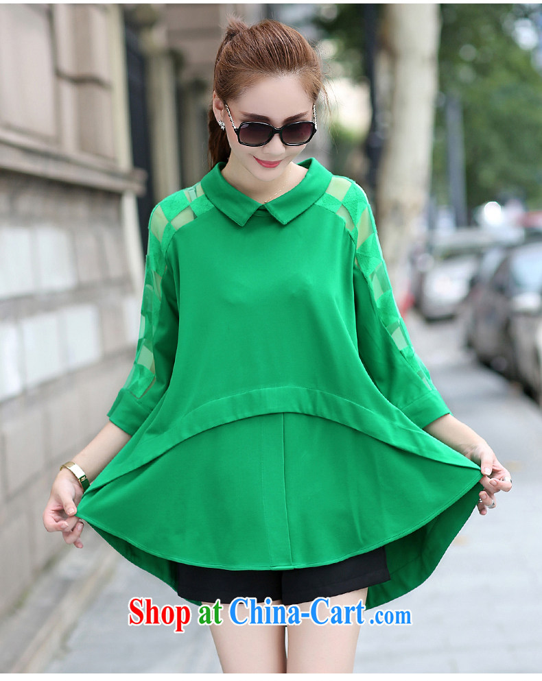 Mu Qing Xuan 2015 spring and summer, the Korean internet yarn large Code women's clothes loose shirt thick girls with graphics thin, T-shirt, blue XL - recommendations 135 - 155 Jack through pictures, price, brand platters! Elections are good character, the national distribution, so why buy now enjoy more preferential! Health