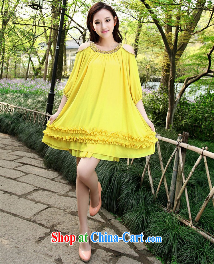 Van Gogh Hee-thick sister Korean loose the fat XL female snow woven dresses summer rivets decorative skirt flows (the belt) rose red M pictures, price, brand platters! Elections are good character, the national distribution, so why buy now enjoy more preferential! Health