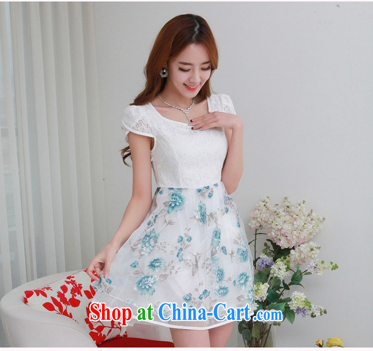Summer NOS new Korean version the code dress stylish lace European root yarn stamp graphics thin dresses Q 983,591 large blue code 4 XL pictures, price, brand platters! Elections are good character, the national distribution, so why buy now enjoy more preferential! Health