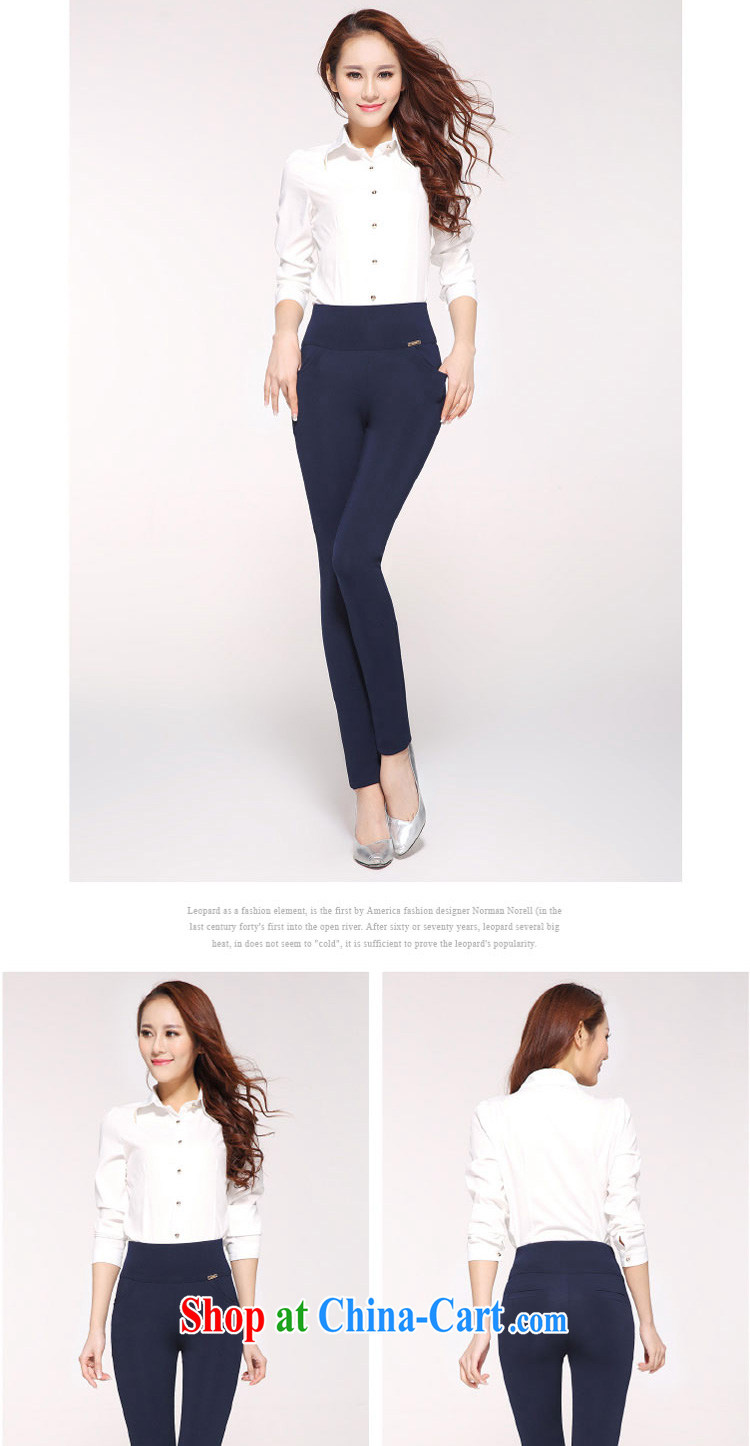 According to perfect 2015 spring new thick sister the fat King, stretch castor pants high waist graphics thin pencil pants solid shirt female Y 2051 royal blue 6 XL pictures, price, brand platters! Elections are good character, the national distribution, so why buy now enjoy more preferential! Health