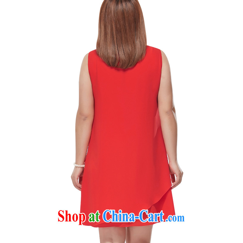 MSSHE XL girls 2015 new summer staple-ju-neck sleeveless ice woven dresses pre-sale 2905 red - pre-sale on 30 June to the 3 XL, Susan Carroll, Ms Elsie Leung Chow (MSSHE), shopping on the Internet