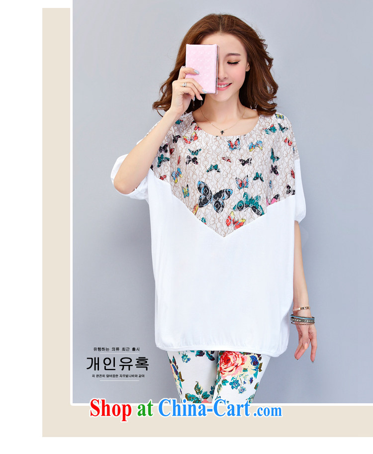 The love of summer 2015 new, larger female cotton loose T-shirt and FAT and FAT mm summer sport and leisure Package white XXXXL pictures, price, brand platters! Elections are good character, the national distribution, so why buy now enjoy more preferential! Health