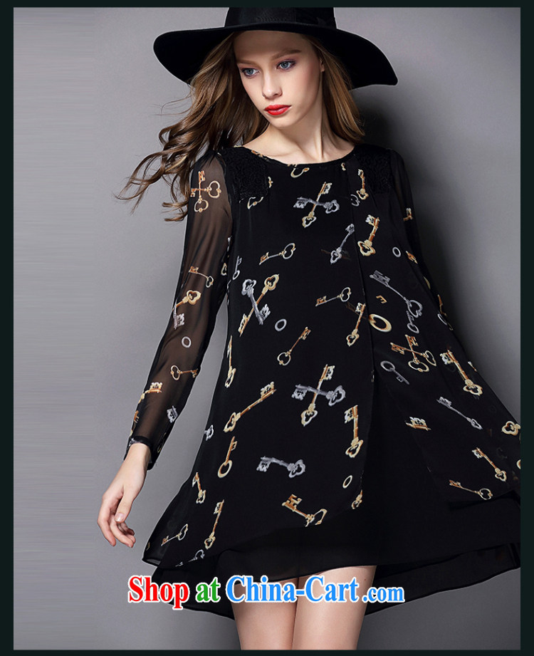 Mephidross economy honey, European site spring 2015 new stamp duty in Europe and long-sleeved high stitching snow woven larger dresses M 2827 black 5 XL pictures, price, brand platters! Elections are good character, the national distribution, so why buy now enjoy more preferential! Health