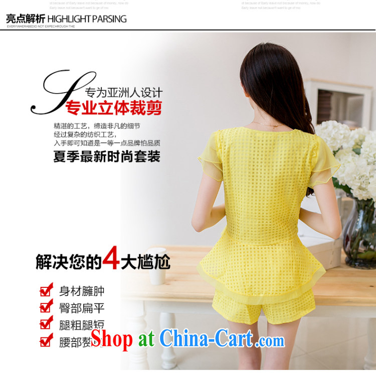 Margaret Elizabeth Kahlo's 2015 summer new Korean version small Hong Kong Wind name Yuan beauty charm lace T-shirt shorts Leisure package two-piece yellow S pictures, price, brand platters! Elections are good character, the national distribution, so why buy now enjoy more preferential! Health