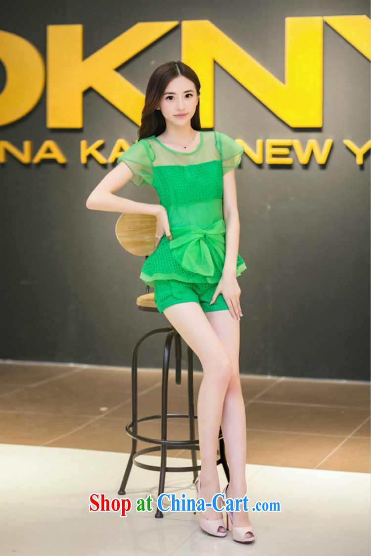 Margaret Elizabeth Kahlo's 2015 summer new Korean version small Hong Kong Wind name Yuan beauty charm lace T-shirt shorts Leisure package two-piece yellow S pictures, price, brand platters! Elections are good character, the national distribution, so why buy now enjoy more preferential! Health