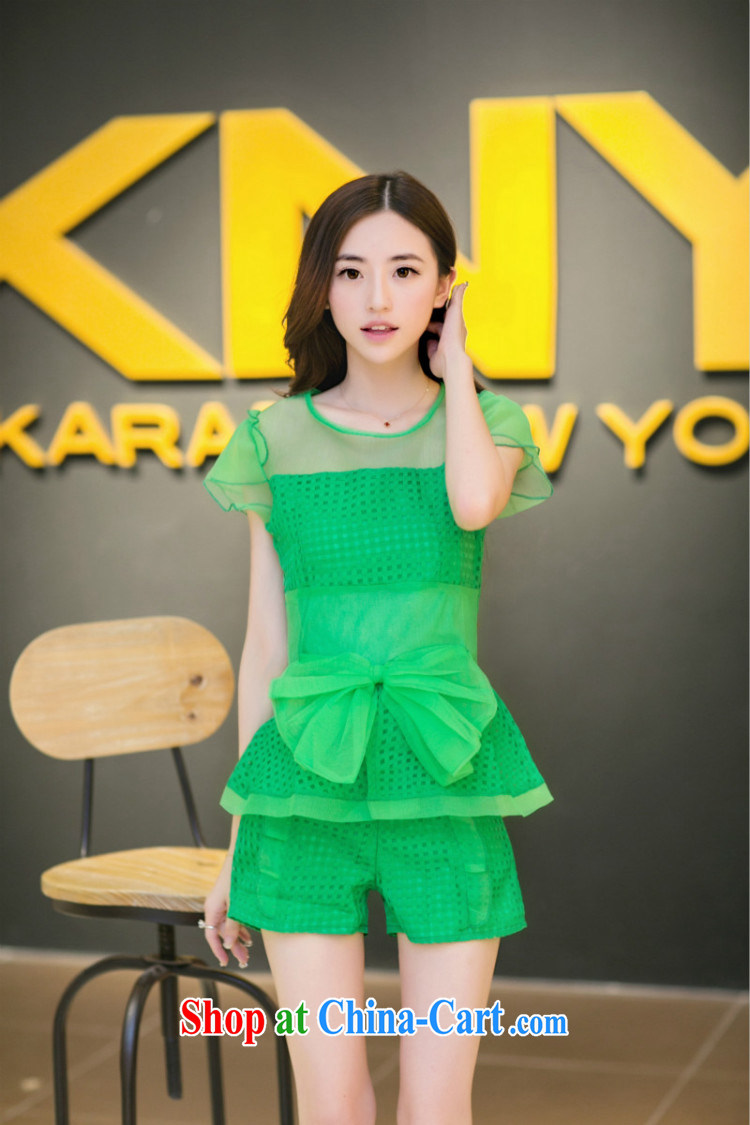 Margaret Elizabeth Kahlo's 2015 summer new Korean version small Hong Kong Wind name Yuan beauty charm lace T-shirt shorts Leisure package two-piece yellow S pictures, price, brand platters! Elections are good character, the national distribution, so why buy now enjoy more preferential! Health