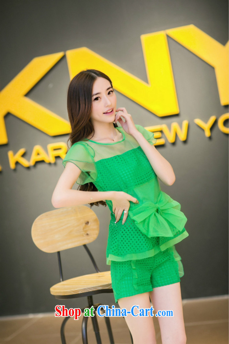 Margaret Elizabeth Kahlo's 2015 summer new Korean version small Hong Kong Wind name Yuan beauty charm lace T-shirt shorts Leisure package two-piece yellow S pictures, price, brand platters! Elections are good character, the national distribution, so why buy now enjoy more preferential! Health