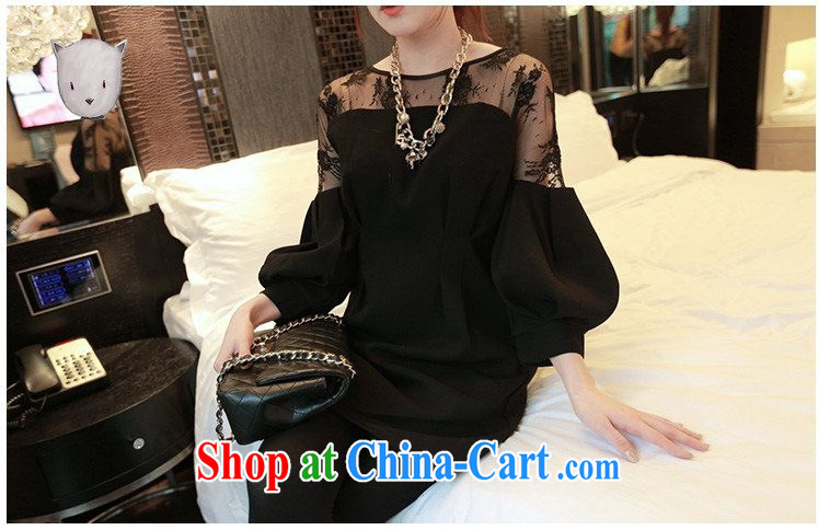 Solid Color has always been the 2015 spring and summer, the increase in Europe and America, female loose thick mm video thin and thick, long, lace shirt long-sleeved solid dress girls white XXXL pictures, price, brand platters! Elections are good character, the national distribution, so why buy now enjoy more preferential! Health