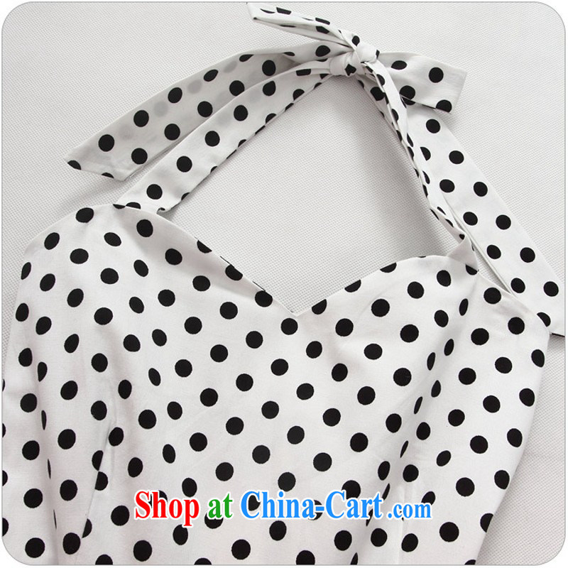 The delivery package mail as soon as possible, focusing on women with new dresses 2015 summer fashion the point control is also GALLUS DRESS cotton graphics thin large, white XXXL approximately 160 - 180 jack, land is still the garment, and shopping on the Internet
