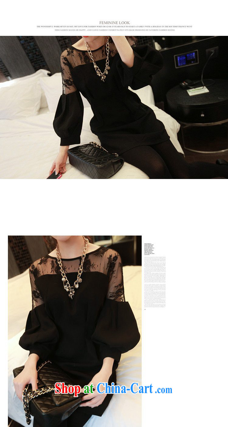 The 2015 spring new night buds silk yarn stitching, and 7 per 100 cuff hem loose the code dresses women's clothing 200 jack to wear 9913 black L 100 - 125 Jack pictures, price, brand platters! Elections are good character, the national distribution, so why buy now enjoy more preferential! Health