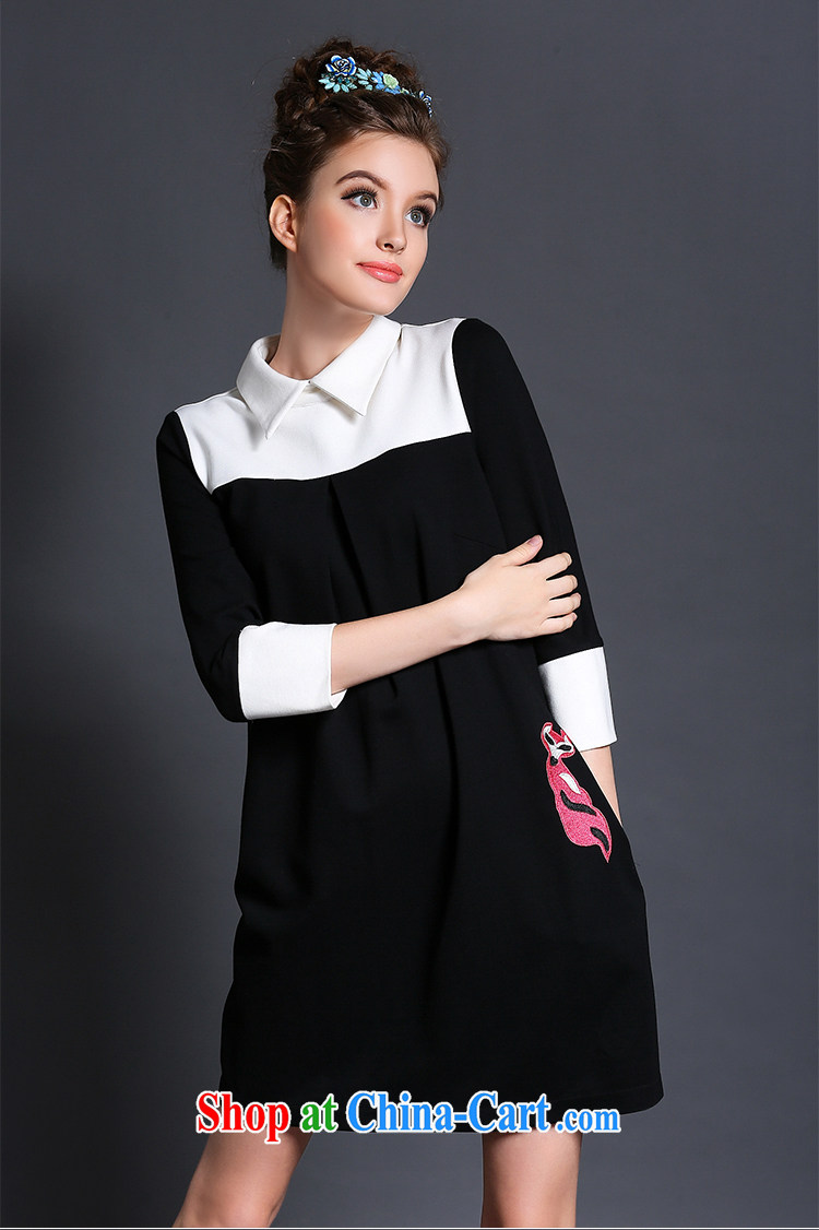 The Connie was a high-end European and American and indeed XL female 200 Jack 2015 spring new stylish black-and-white knocked color embroidery graphics thin dresses G 1561 black XXXXXL pictures, price, brand platters! Elections are good character, the national distribution, so why buy now enjoy more preferential! Health