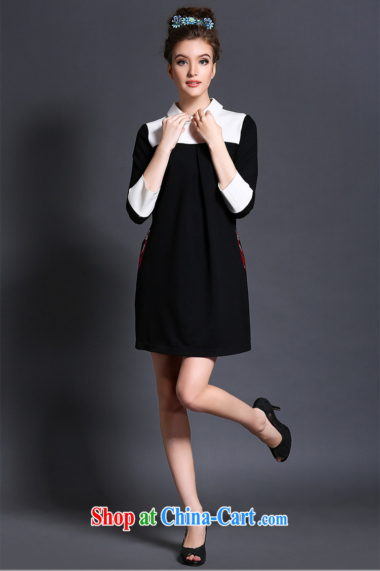 The Connie was a high-end European and American and indeed XL female 200 Jack 2015 spring new stylish black-and-white knocked color embroidery graphics thin dresses G 1561 black XXXXXL pictures, price, brand platters! Elections are good character, the national distribution, so why buy now enjoy more preferential! Health