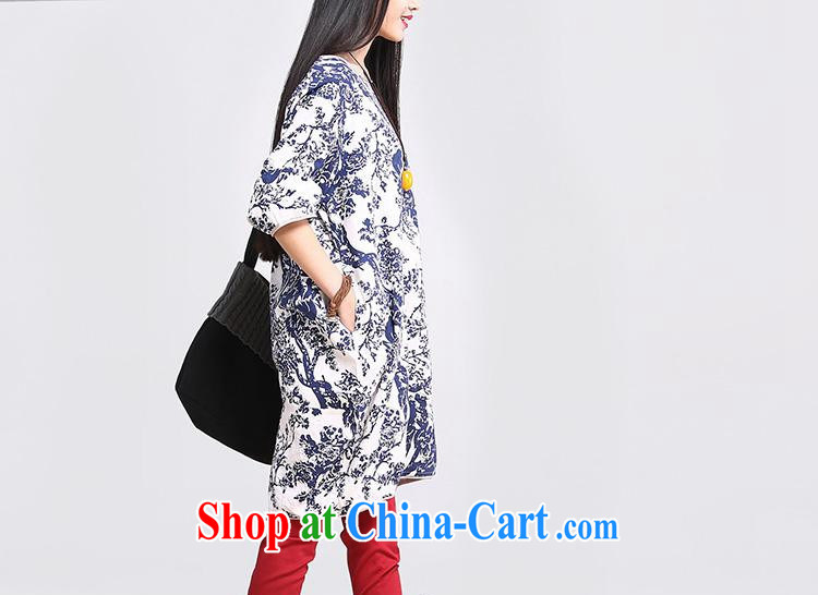 Dora, Mr. honey-care 2015 spring and summer the new retro stamp National wind loose the code units in the cuff dress 88,012 blue and white porcelain XL pictures, price, brand platters! Elections are good character, the national distribution, so why buy now enjoy more preferential! Health