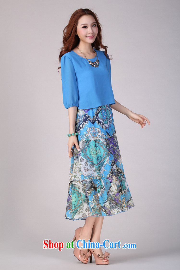 The estimated increase, women dresses 2142 mm thick summer 2015 new Snow woven beauty long skirt in floral cuff 2142 blue XXXXL pictures, price, brand platters! Elections are good character, the national distribution, so why buy now enjoy more preferential! Health