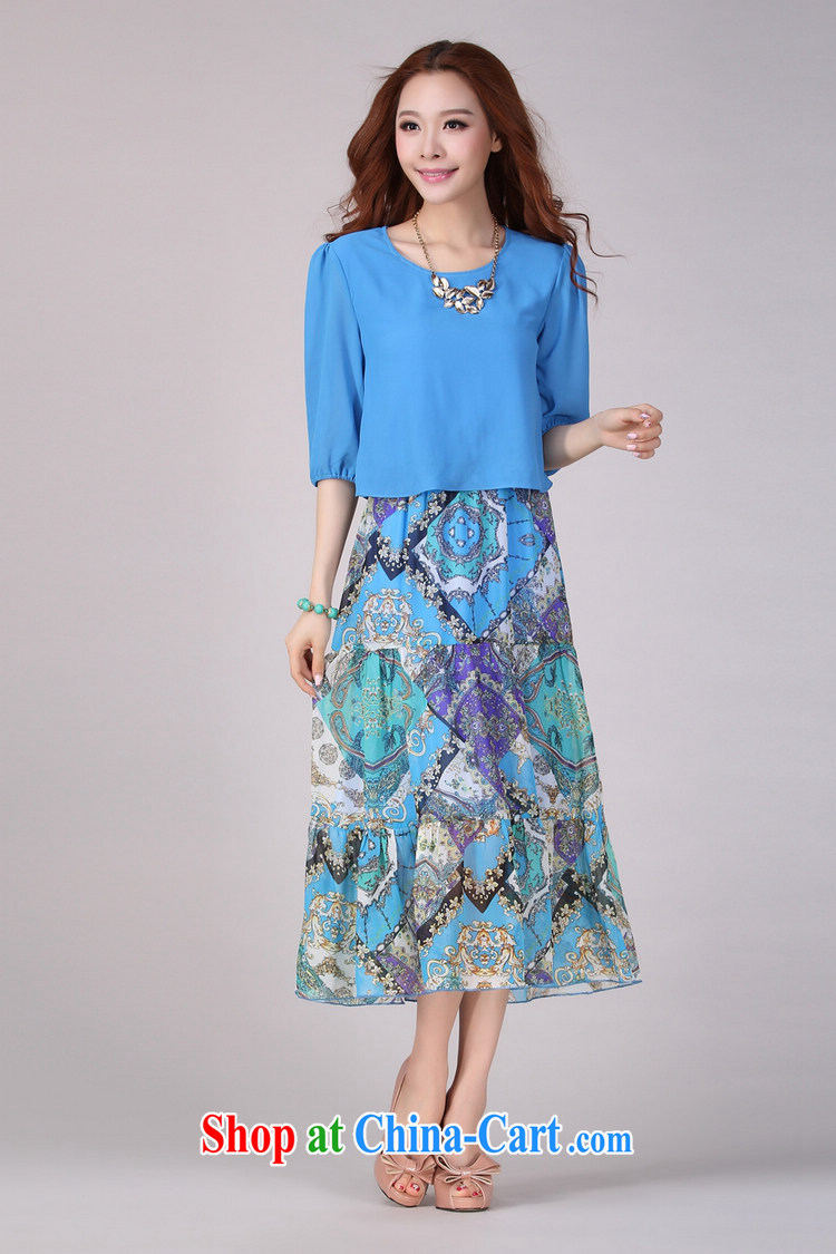 The estimated increase, women dresses 2142 mm thick summer 2015 new Snow woven beauty long skirt in floral cuff 2142 blue XXXXL pictures, price, brand platters! Elections are good character, the national distribution, so why buy now enjoy more preferential! Health