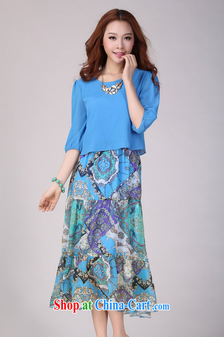 The estimated increase, women dresses 2142 mm thick summer 2015 new Snow woven beauty long skirt in floral cuff 2142 blue XXXXL pictures, price, brand platters! Elections are good character, the national distribution, so why buy now enjoy more preferential! Health