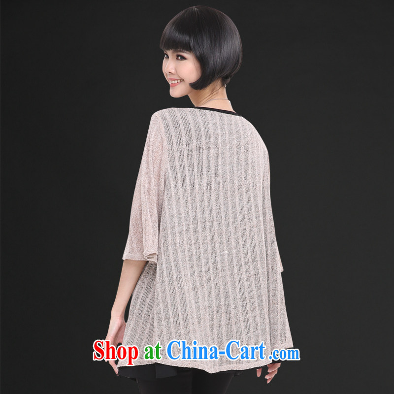 Mephidross has long honey, the Code women mm thick spring 2015 new, simple and relaxed the long-leave of two part T pension 1322 photo color 4 XL Mephitic economy Honey (MENTIMISI), online shopping